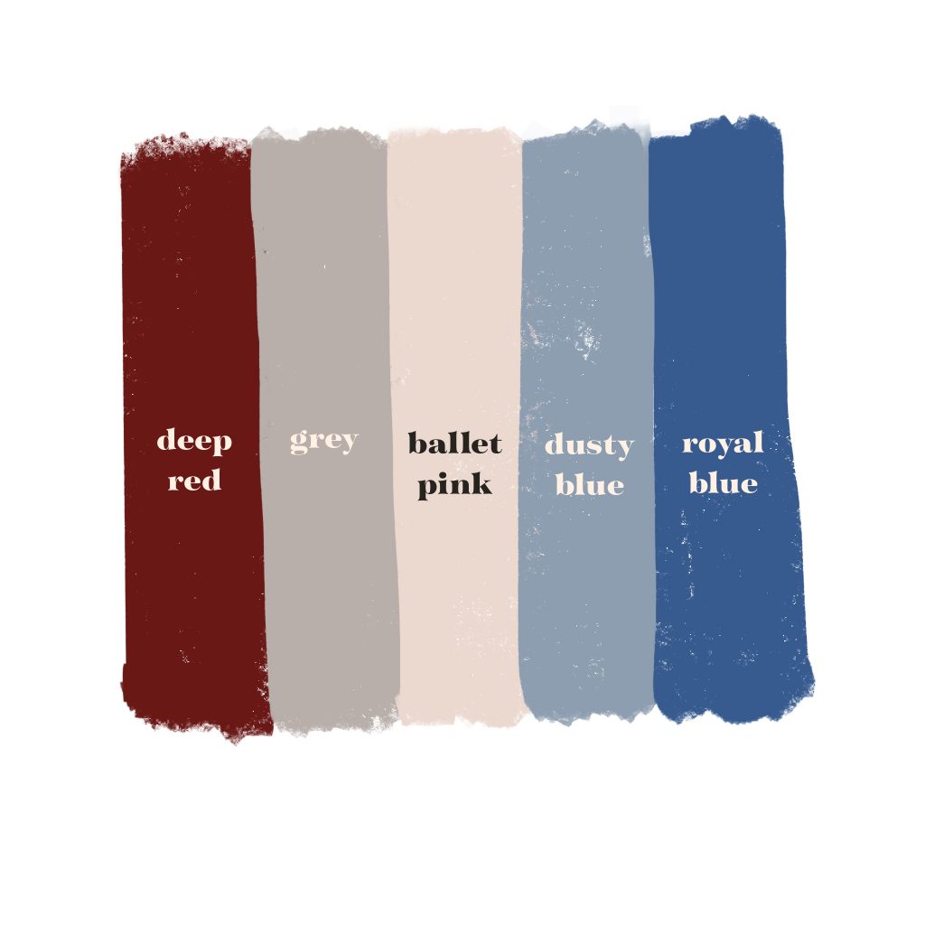 classic colour palette for a fall wedding