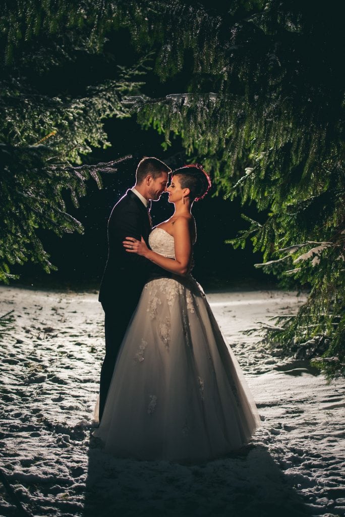 a winter wedding in canada